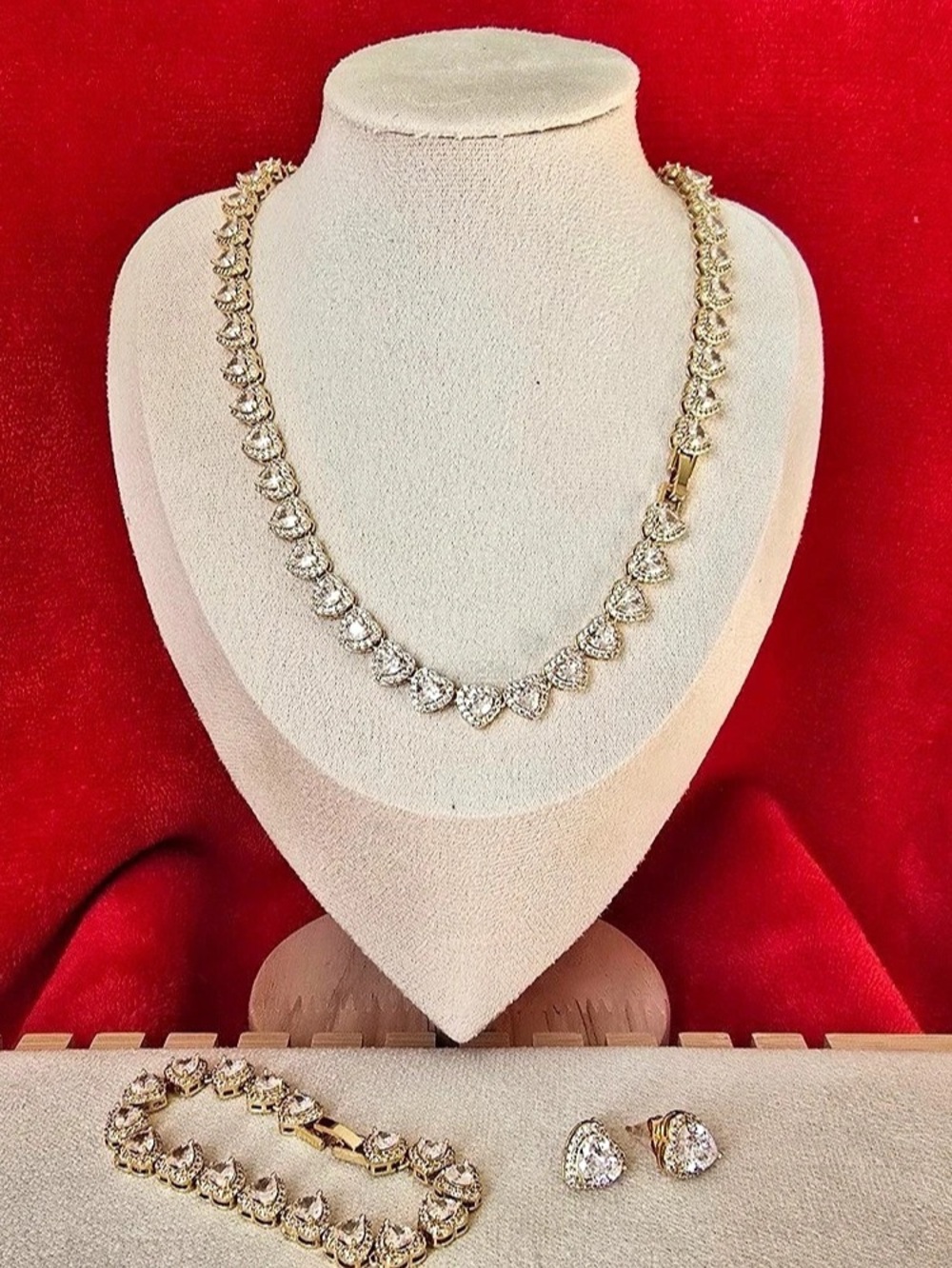 Gold & Silver Necklace Jewelry Set Like New